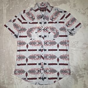 Rock & Roll Cowboy Aztec Western Pearl Snap Shirt Men’s XL NWT